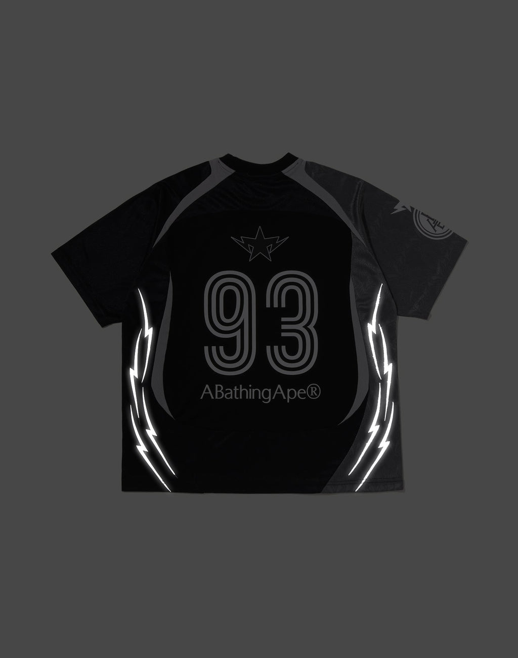 APA FRAME PATTERN MULTI LOGO RELAXED FIT FOOTBALL JERSEY MENS
