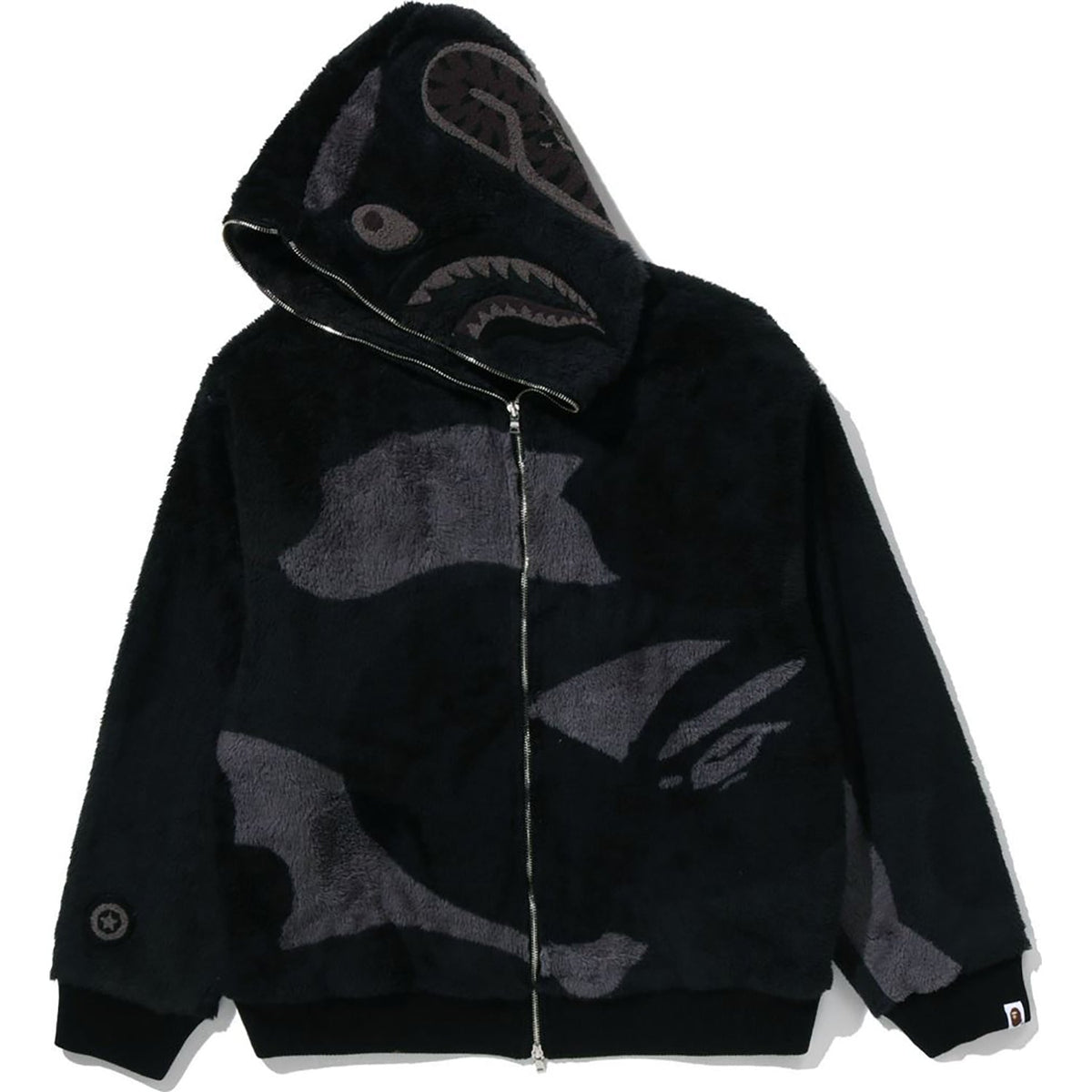 COLOR CAMO SHARK FULL ZIP SHERPA JACKET MENS