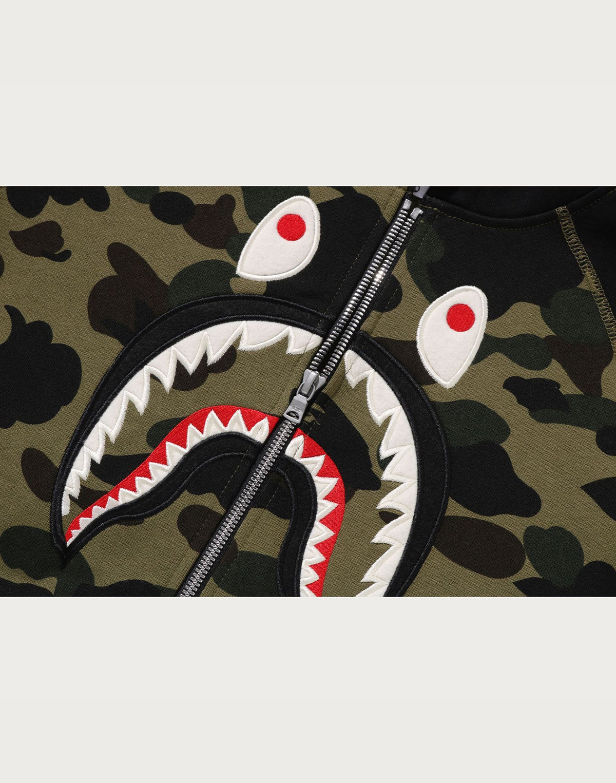 1ST CAMO SHARK PATCH ZIP HOODIE KIDS