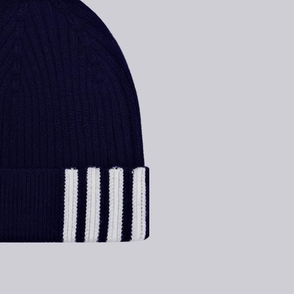 Unisex four-stripe knitted hat