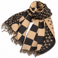 Louis Vuitton Style Checkerboard Monogram Scarf