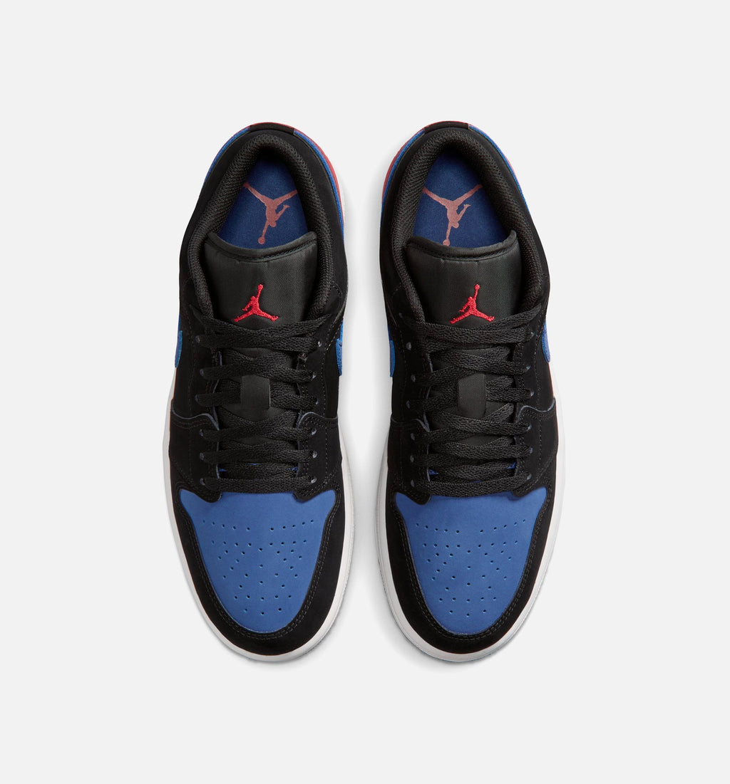 Air Jordan 1 Low Men's Shoes - Black/White/True Blue/Varsity Red
