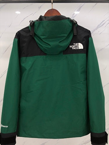 The North Face Green Black GORE-TEX Mountain Jacket Snap Button Waterproof