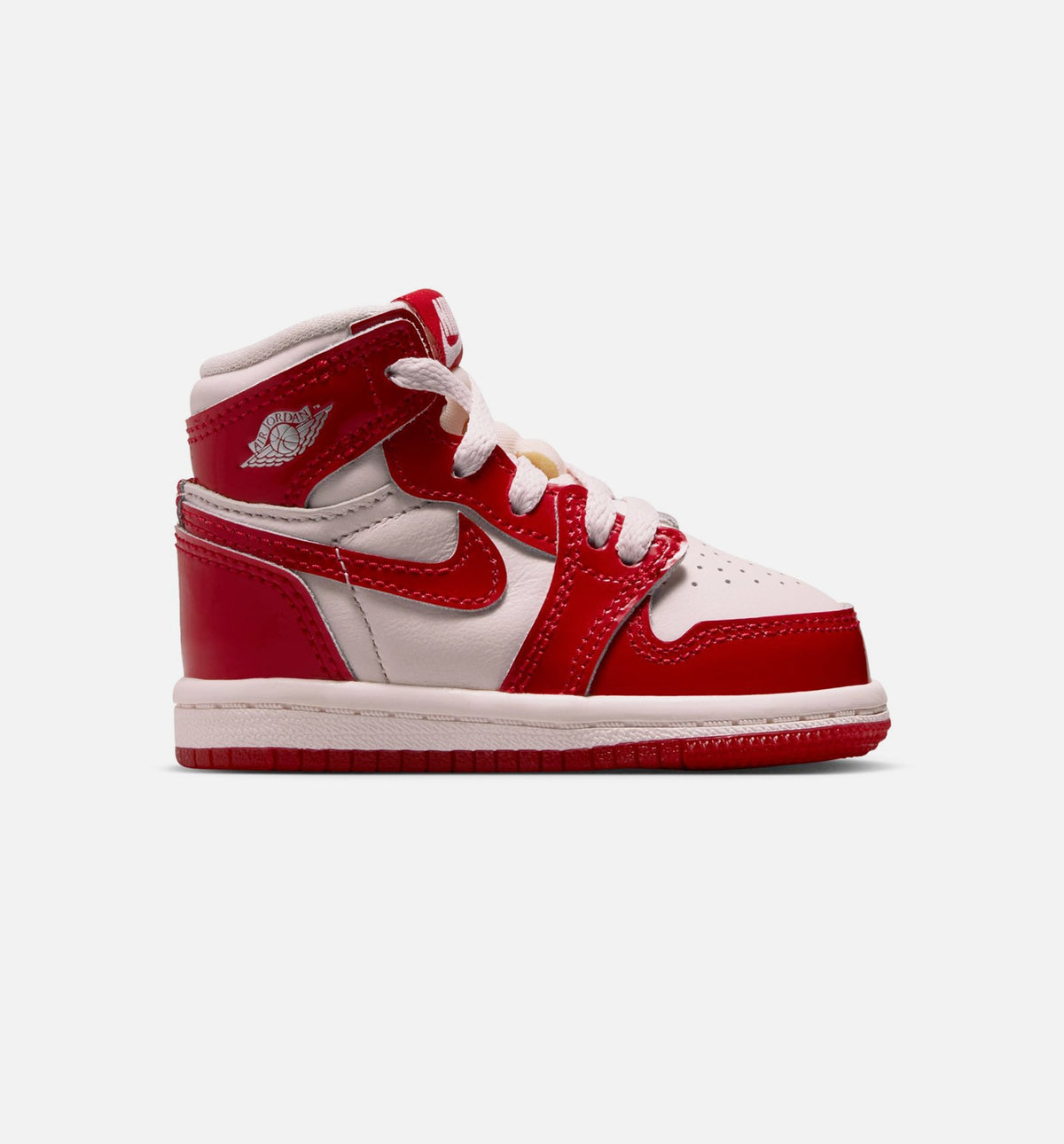 Air Jordan 1 Retro High OG Nails And Grails Infant & Toddler Lifestyle Shoes - University Red/Metallic Silver