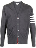 Thom Browne 4-Bar V-neck merino cardigan