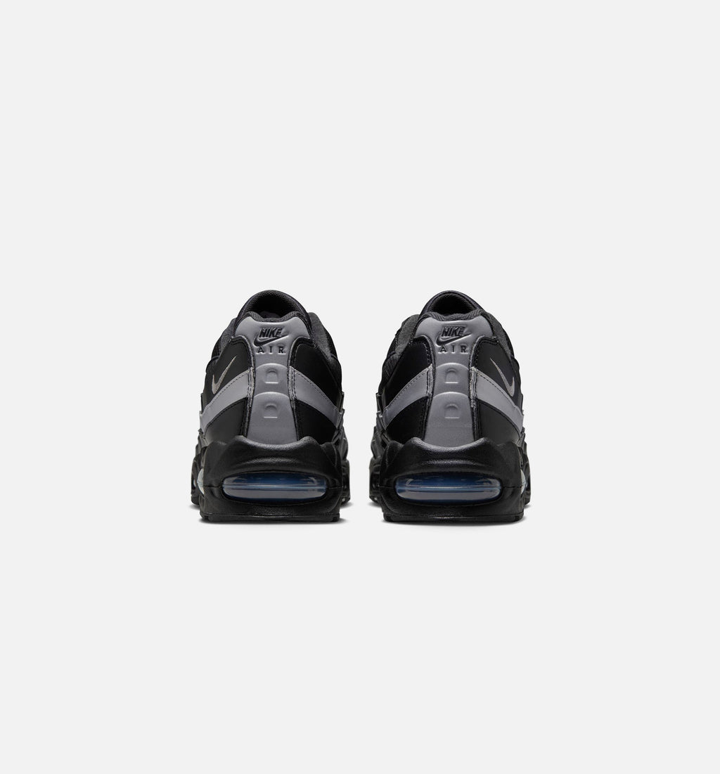 Air Max 95 Big Bubble OG Reflective Accents Men's Sneakers - Black/Black/White/Metallic Silver