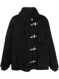 Heron Preston canvas jacket with toggle fastening