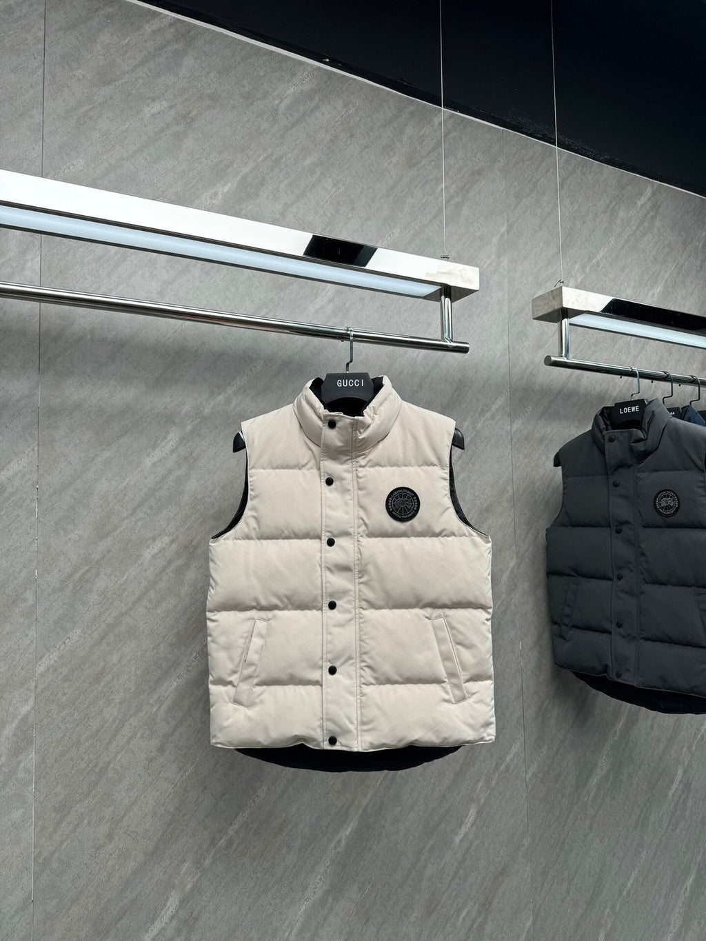 Stone Island Cream Quilted Down Vest