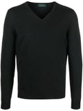 Zanone V-neck knitted jumper