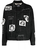 Haculla Sick Of It All embroidered denim jacket