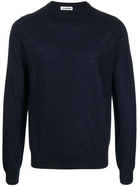Jil Sander crew neck virgin wool jumper