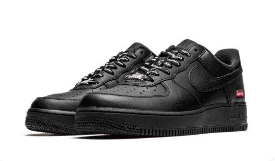 Nike Air Force 1 Low Supreme 'Mini Box Logo' – Black CU9225-001