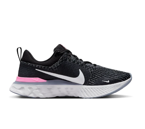 Nike React Infinity Run Flyknit 3 'Black Grey Pink'