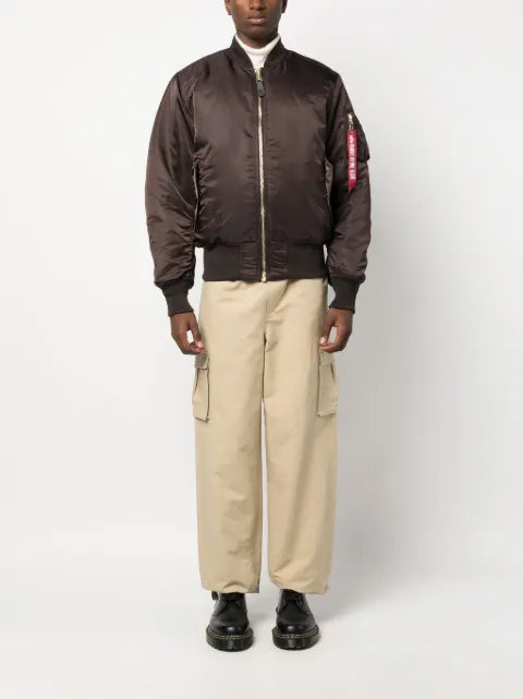Alpha Industries reversible zip-up bomber jacket