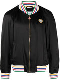 Casablanca Souvenir logo-patch bomber jacket