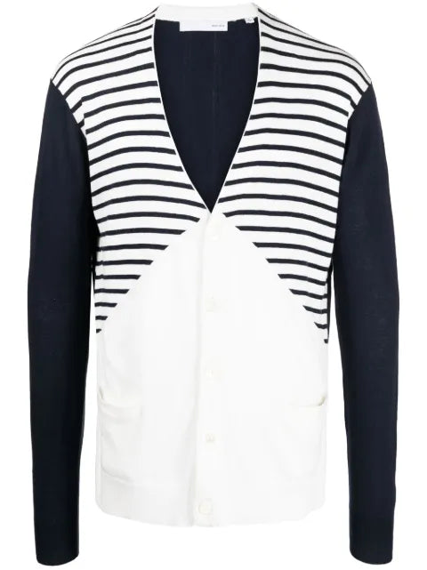 Private Stock The Albert stripe-detail cardigan