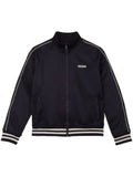 Purple Brand striped-edge lightweight jacket
