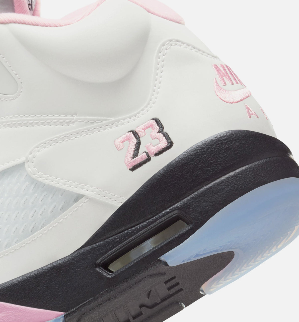 Air Jordan 5 Retro 'Medium Soft Pink' - Men's Lifestyle Sneaker (White/Soft Pink/Black)