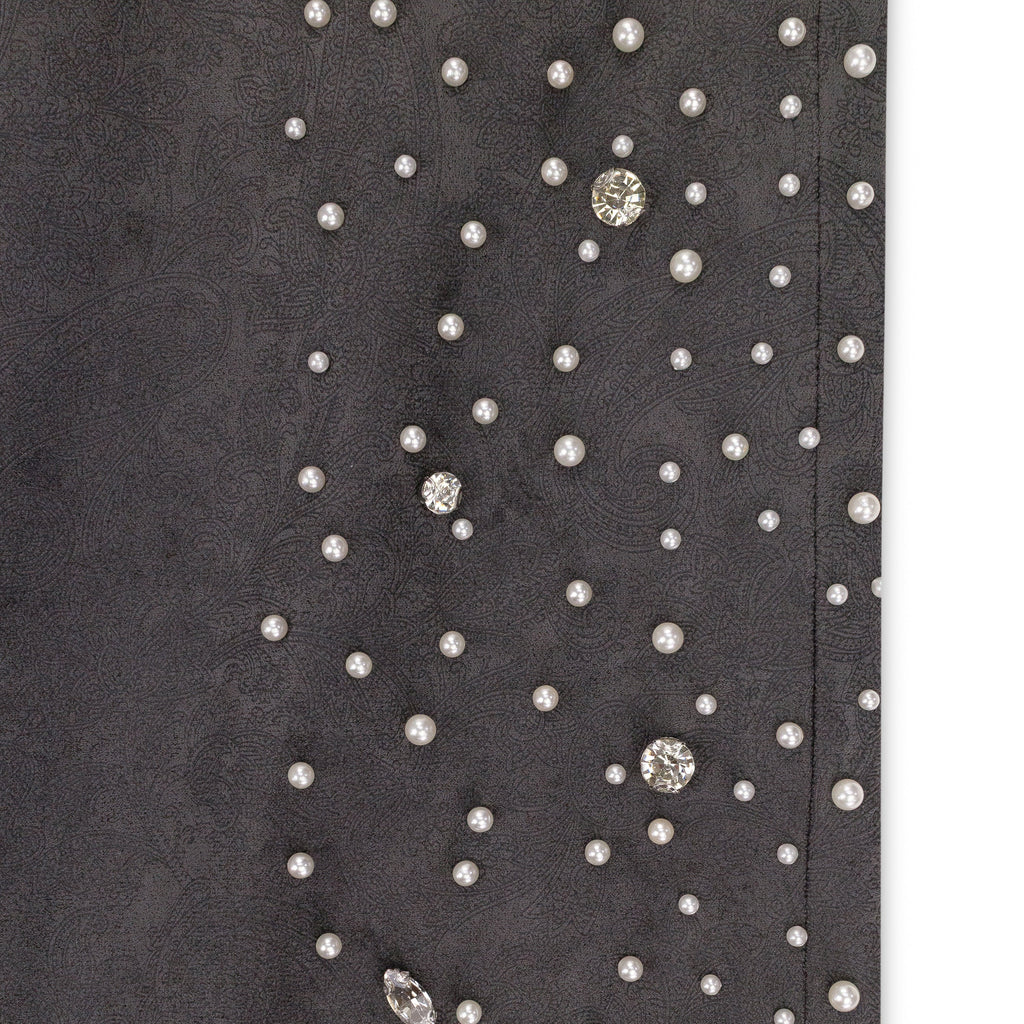 GREY CASHEW BLOSSOM PEARL SWEATPANTS