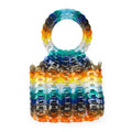 MULTICOLOR BASKET TINY TOTE BAG