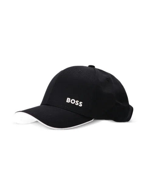 BOSS twill-logo-print baseball cap