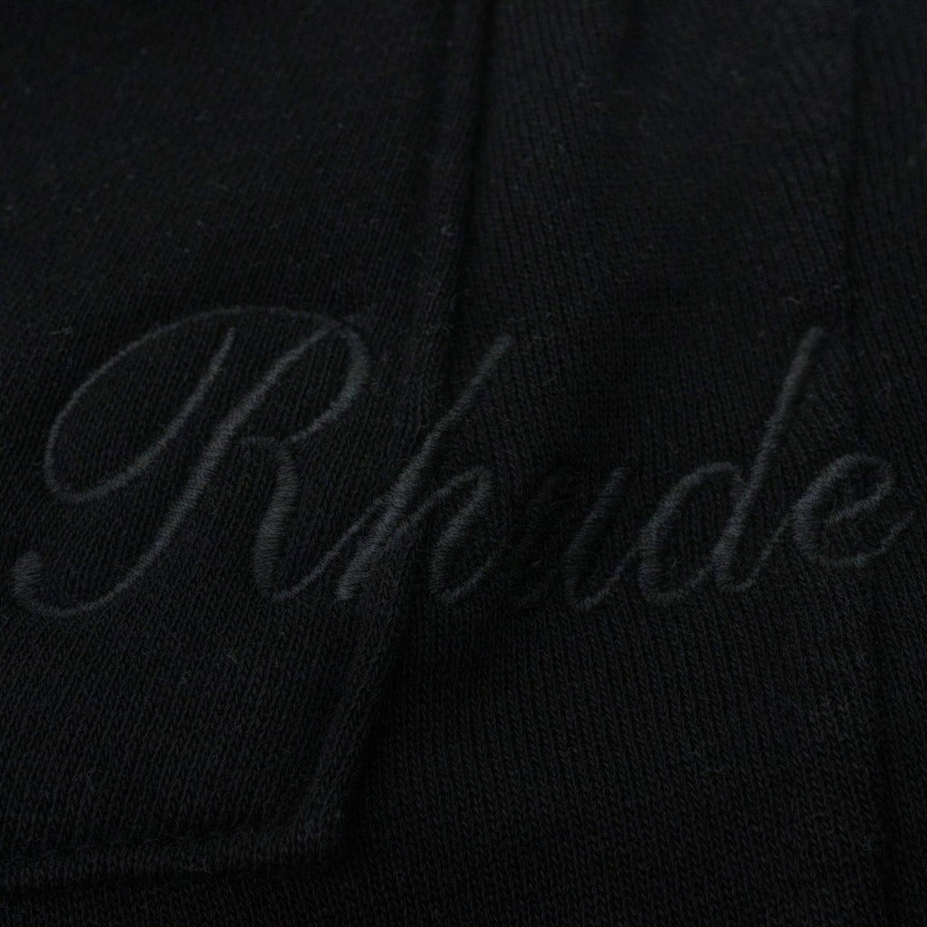 BLACK SKYLINE TERRY SHORTS