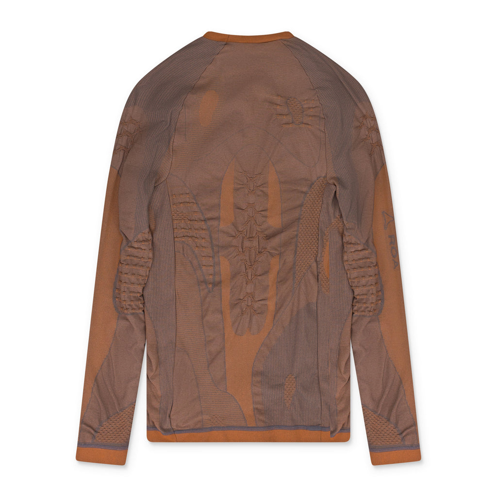 Orange Seamless LS T-Shirt