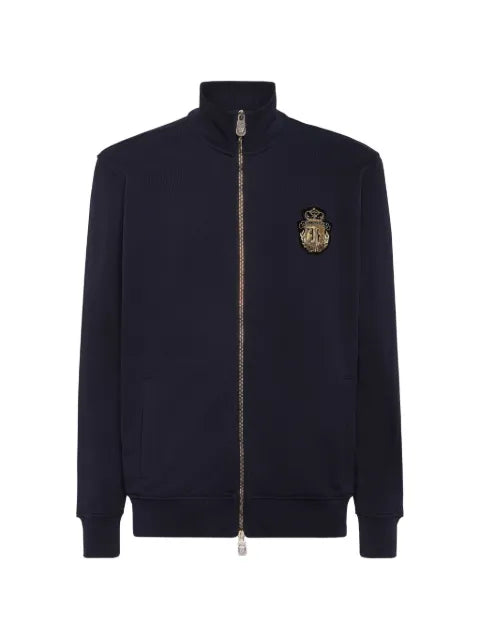 Billionaire LS Crest zip-up sweatshirt