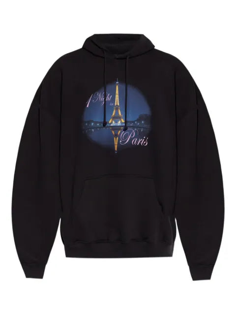 VETEMENTS Night In Paris-print hoodie