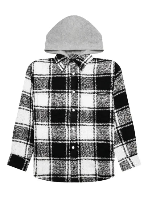 Nahmias hooded checked flannel jacket