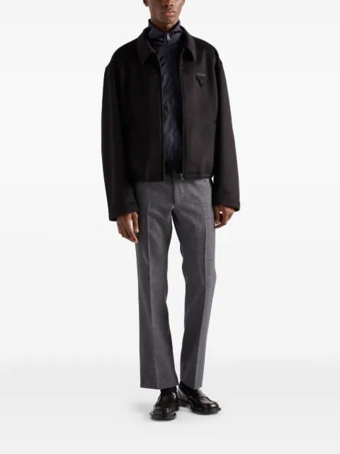 Prada superfine wool zipper cardigan