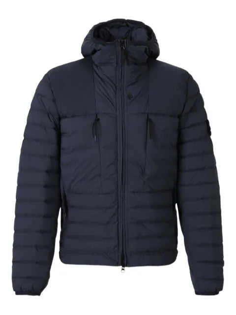 Stone Island quilted jacket with logo patch