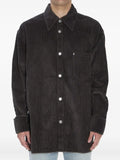 AMI Paris corduroy patch-pocket shirt jacket
