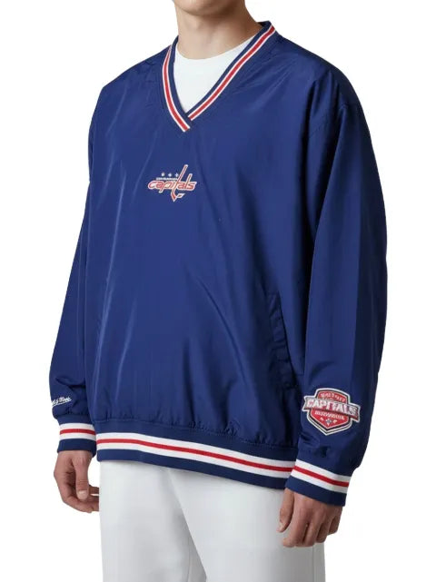 Mitchell & Ness NHL Capitals logo-embroidered sweatshirt