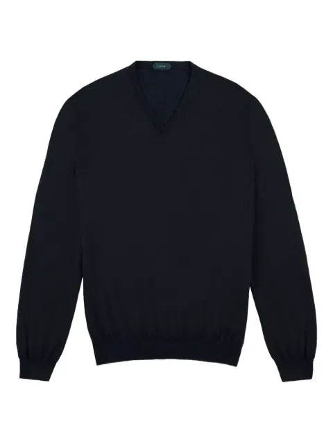 slowear v-neck long-sleeve sweatshirt