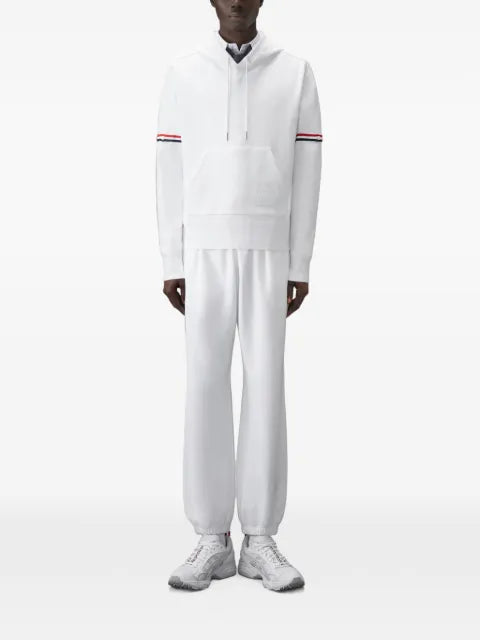 Thom Browne loopback jersey armband hoodie