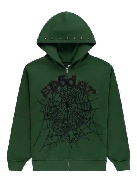 SP5DER OG Web Studded hoodie