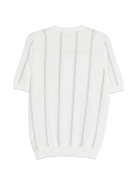 Eleventy round-neck striped sweater