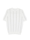 Eleventy round-neck striped sweater