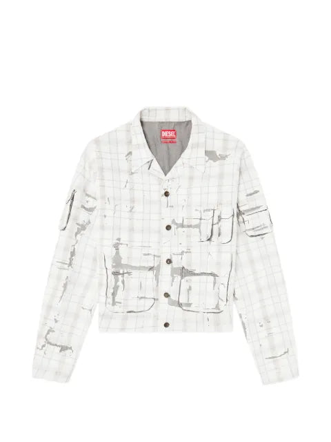 Diesel denim jacket with peel-off effect