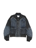Feng Chen Wang zip-fastening panelled bomber jacket