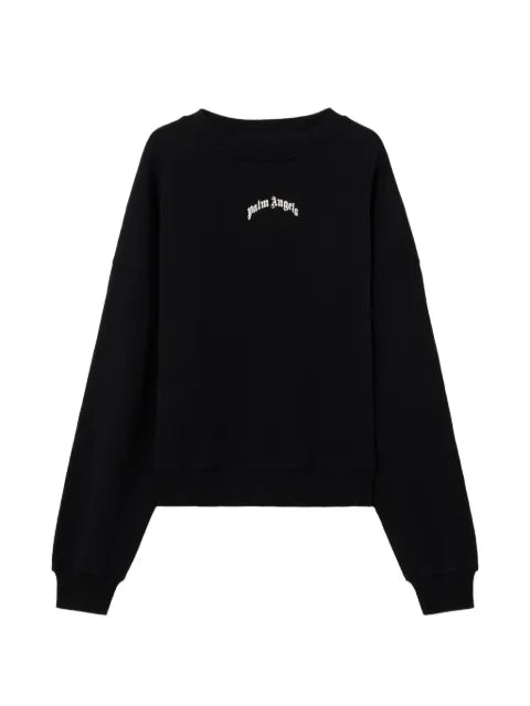 Palm Angels Back Curved Logo loose sweatshirt