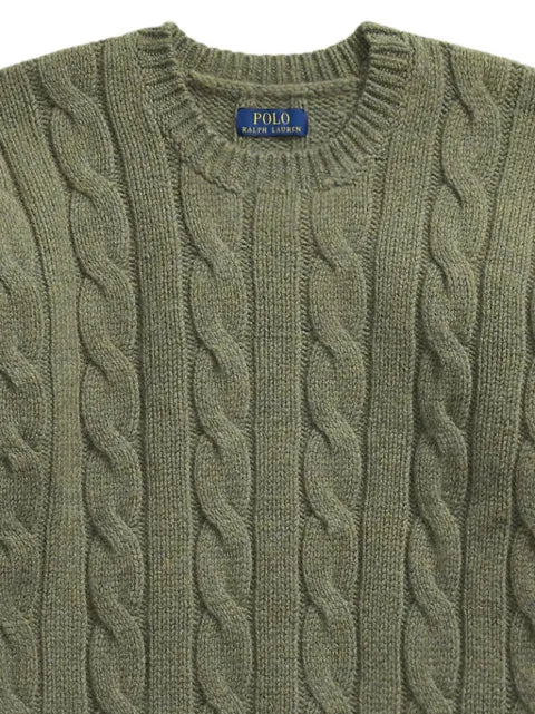 Polo Ralph Lauren relaxed-fit cable-wool-blend jumper