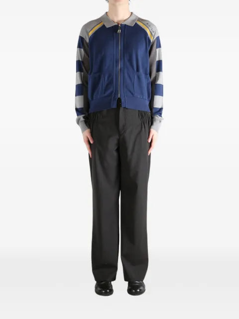 Kiko Kostadinov striped zip-up cardigan