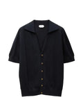 Versace silk-cotton knit polo