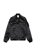 sacai striped bomber jacket