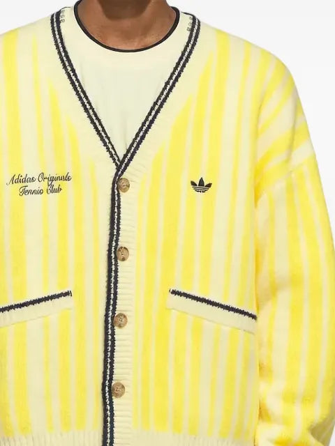 adidas Cheviot striped cardigan