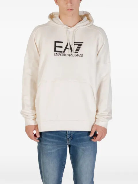 Ea7 Emporio Armani logo-print hoodie