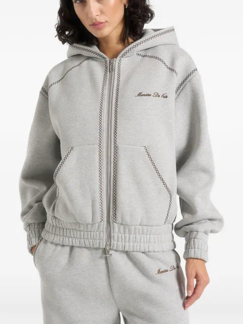 Manière De Voir Ollie zip-up hoodie