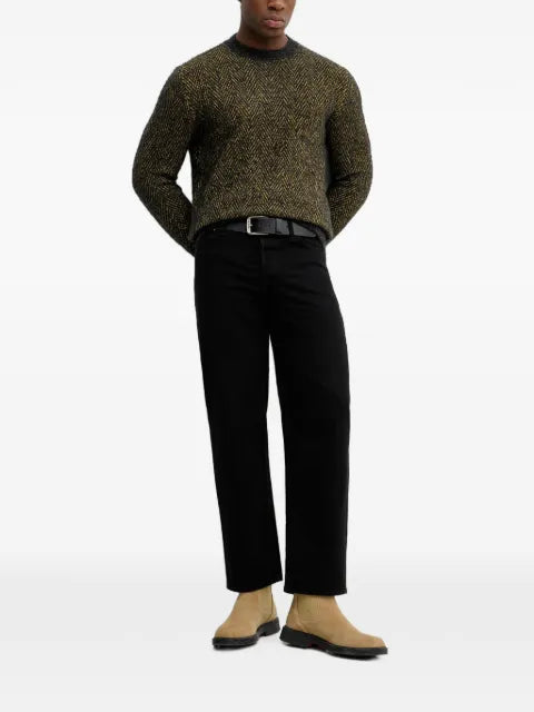 Sisley chevron-knit sweater